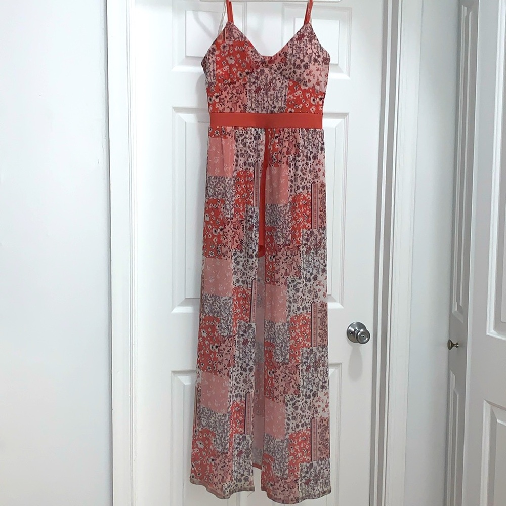 NO BOUNDARIES Patterned Romper Dress - Juniors 11/13